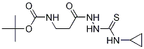 tert-Butyl 3-(2-(cyclopropylcarbamothioyl)hydrazinyl)-3-oxopropylcarbamate 结构式