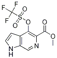 1H-Pyrrolo[2,3-c]pyridine-5-carboxylic acid, 4-[[(trifluoroMethyl)sulfonyl]oxy]-, Methyl ester 结构式