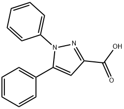1,5-二苯基-1H-吡唑-3-羧酸 结构式