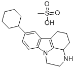 8-环己基-2,3,3A,4,5,6-六氢-1H-吡嗪并[3,2,1-JK]咔唑盐酸盐 (1:1) 结构式