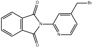 4-溴甲基-2-邻二苯甲酰胺吡啶 结构式