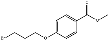 4-(3-溴丙氧基)-苯甲酸甲酯 结构式