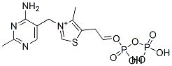 3-[(4-Amino-2-methyl-5-pyrimidinyl)methyl]-4-methyl-5-[4,6,6-trihydroxy-4,6-dioxo-3,5-dioxa-4,6-diphospha(V)hexan-1-yl]thiazol-3-ium 结构式