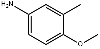 3-甲基-4-甲氧基苯胺 结构式