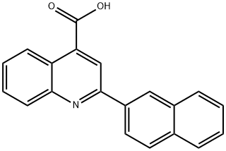 2-(萘-2-基)喹啉-4-羧酸 结构式