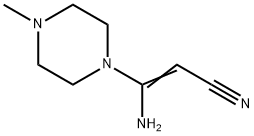 3-氨基-3-(4-甲基哌嗪)丙烯腈 结构式