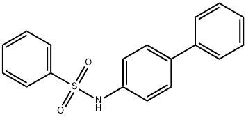 N-4-Biphenylylbenzenesulfonamide 结构式