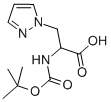 DL-N-BOC-3-PYRAZOL-1-YL-ALANINE 结构式