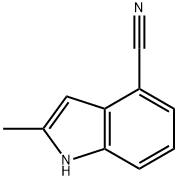 4-氰基-2-甲基-1H-吲哚 结构式