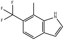 1H-Indole, 7-Methyl-6-(trifluoroMethyl)- 结构式