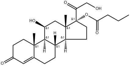丁酸氢化可的松 结构式