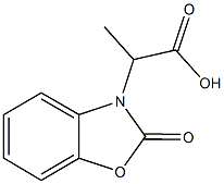 2-(2-氧代苯并噁唑-3-基)-丙酸 结构式