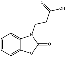 3-(2-氧-2,3-二氢-1,3-苯并恶唑-3-基)丙酸 结构式
