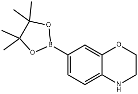 2H-1,4-苯并异噁嗪, 3,4-二氢-7-(4,4,5,5-四甲基-1,3,2-二氧杂环己硼烷-2-基)- 结构式