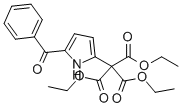 5-苯甲酰基吡咯-2-甲烷三羧酸三乙酯 结构式