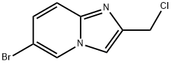 6-溴-2-(氯甲基)咪唑并[1,2-A]吡啶 结构式