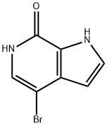4-溴-1H-吡咯并[2,3-C]吡啶-7(6H)-酮 结构式