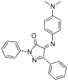 4-[[4-(Dimethylamino)phenyl]imino]-2,4-dihydro-2,5-diphenyl-3H-pyrazol-3-one 结构式