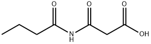 Propanoic  acid,  3-oxo-3-[(1-oxobutyl)amino]- 结构式