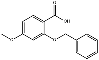 4-甲氧基-2-(苯甲氧基)-苯甲酸 结构式