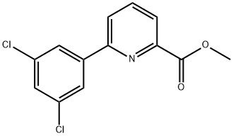 Methyl 6-(3,5-dichlorophenyl)pyridine-2-carboxylate 结构式