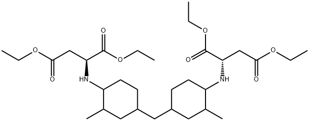 Aspartic acid, N,N-methylenebis(2-methyl-4,1-cyclohexanediyl)bis-, tetraethyl ester 结构式