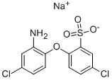 2-氨基-4,4'-二氯二苯醚-2'-磺酸钠 结构式