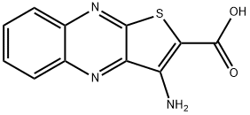 Thieno[2,3-b]quinoxaline-2-carboxylic  acid,  3-amino- 结构式