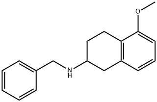 5-甲氧基-1,2,3,4-四氢-N-(苯甲基)-2-萘胺 (罗替戈汀) 结构式