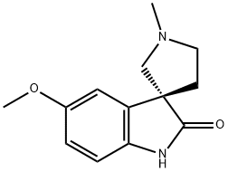 1'-Methyl-5-methoxyspiro[indoline-3,3'-pyrrolidine]-2-one 结构式