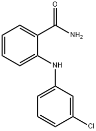 2-(3-氯苯氨基)苯甲酰胺 结构式