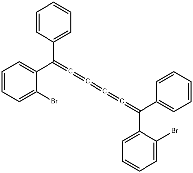 1,6-二(邻溴苯基)-1,6-二苯基己五烯 结构式