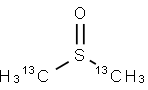 二甲基亚砜-13C2 结构式