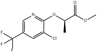 (R)-2-(((3-氯-5-(三氟甲基)吡啶-2-基)氧基)丙酸甲酯 结构式