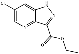 6-氯-4-氮杂吲唑-3-甲酸乙酯 结构式