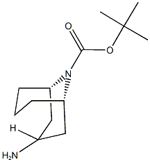 外向-3-氨基-9-BOC-9-氮杂双环[3.3.1]壬烷 结构式