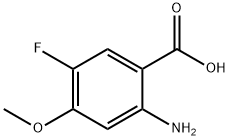 2-Amino-5-fluoro-4-methoxybenzoic acid 结构式