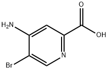 4-氨基-5-溴吡啶-2-羧酸 结构式