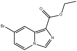 7-溴咪唑并[1,5-A]吡啶-1-羧酸乙酯 结构式