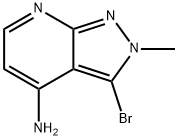 4-AMino-3-bromo-2-methyl-2H-pyrazolo[3,4-b]pyridine 结构式