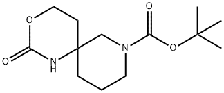 8-Boc-2-oxo-3-oxa-1,8-diaza-spiro[5.5]undecane 结构式