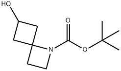 叔丁基 6-羟基-1-氮杂螺[3.3]庚烷-1-甲酸酯 结构式