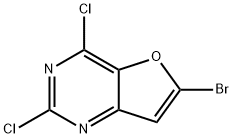 6-BROMO-2,4-DICHLOROFURO[3,2-D]PYRIMIDINE 结构式