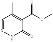 5-Methyl-3-oxo-2,3-dihydro-pyridazine-4-carboxylic acid methyl ester 结构式