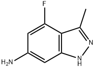 4-氟-3-甲基-1H-吲唑-6-胺 结构式