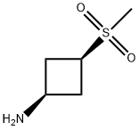 cis-3-MethylsulfonylcyclobutylaMine 结构式