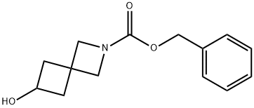 6-羟基-2-氮杂螺[3.3]庚烷-2-羧酸苄酯 结构式