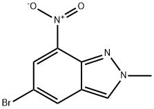 5-bromo-2-methyl-7-nitro-2H-indazole 结构式