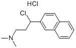 3-CHLORO-N,N-DIMETHYL-3-(NAPHTHALEN-2-YL)PROPAN-1-AMINE HYDROCHLORIDE 结构式