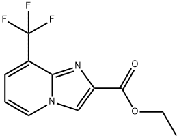 乙基8-(三氟甲基)咪唑并[1,2-A]吡啶-2-羧酸酯 结构式